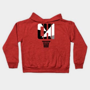 Retro Chicago Basketball CHI Kids Hoodie